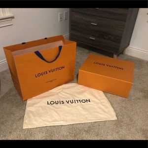 Louis Vuitton shopping bag, box & dust cover
